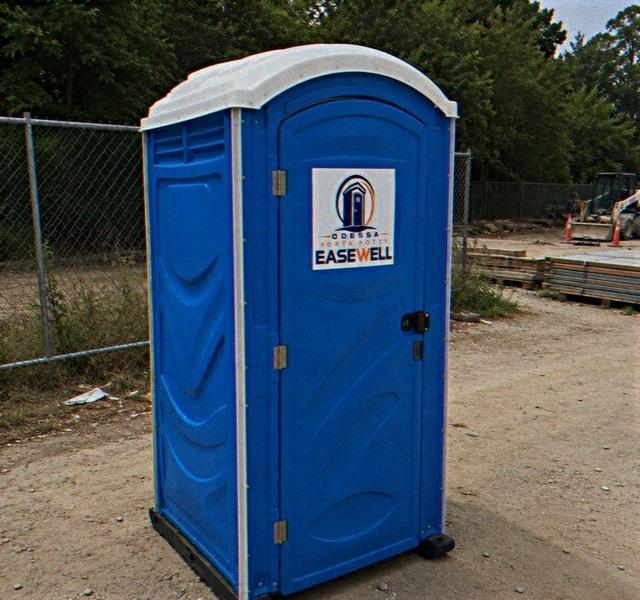 Portable toilet rental unit delivered by Odessa Porta Potty Easewell