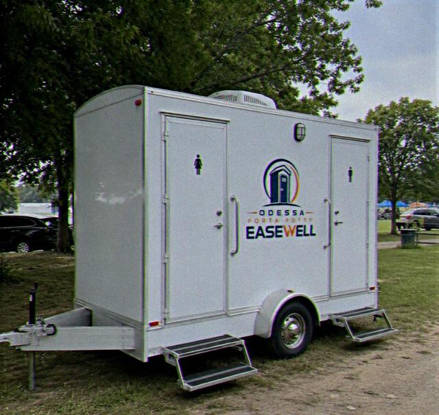 Luxury restroom trailer rental in Odessa, TX